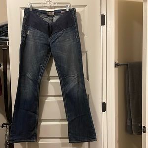 MEK denim MATERNITY Berkeley Bootcut jeans, 32W 34L